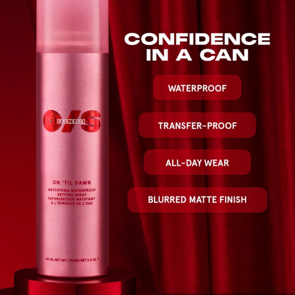 ONE/SIZE On 'Til Dawn Mattifying Setting Spray - Red